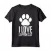 I Love LaPerm Cat Maglietta - Unique Gift for LaPerm Cat Owners - Funny LaPerm Cat T-shirt for Men and Women