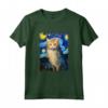 Laperm - Dipinto con Gatto Stellato - Maglietta per Amanti dei Gatti - Regalo Carino per Natale o Compleanno