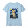 Laperm - Dipinto con Gatto Stellato - Maglietta per Amanti dei Gatti - Regalo Carino per Natale o Compleanno