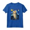 Laperm - Dipinto con Gatto Stellato - Maglietta per Amanti dei Gatti - Regalo Carino per Natale o Compleanno