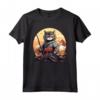 Samurai Gatto Giapponese Kawaii Ninja LaPerm Cat - Maglietta Stile Samurai con Design Ninja - Ideale per gli Amanti dei Gatti e della Cultura Giapponese