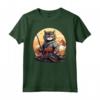 Samurai Gatto Giapponese Kawaii Ninja LaPerm Cat - Maglietta Stile Samurai con Design Ninja - Ideale per gli Amanti dei Gatti e della Cultura Giapponese