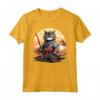 Samurai Gatto Giapponese Kawaii Ninja LaPerm Cat - Maglietta Stile Samurai con Design Ninja - Ideale per gli Amanti dei Gatti e della Cultura Giapponese
