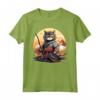 Samurai Gatto Giapponese Kawaii Ninja LaPerm Cat - Maglietta Stile Samurai con Design Ninja - Ideale per gli Amanti dei Gatti e della Cultura Giapponese