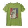 LaPerm - Bandiera Americana con Gatto Patriottico - USA Pride Maglietta per Amanti dei Gatti LaPerm - Regalo Unico per Compleanni e Festività
