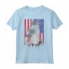 LaPerm - Bandiera Americana con Gatto Patriottico - USA Pride Maglietta per Amanti dei Gatti LaPerm - Regalo Unico per Compleanni e Festività