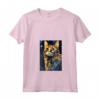 Donna Laperm Cat Notte Stellata - Maglietta Divertente per Amanti dei Gatti - Ideale per Natale o Compleanni