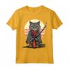 Gatto Ninja Giapponese Kawaii LaPerm - Maglietta Samurai con Design unico - Ideale per gli Amanti dei Gatti e della Cultura Giapponese