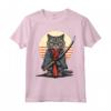 Gatto Ninja Giapponese Kawaii LaPerm - Maglietta Samurai con Design unico - Ideale per gli Amanti dei Gatti e della Cultura Giapponese