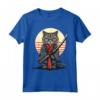 Gatto Ninja Giapponese Kawaii LaPerm - Maglietta Samurai con Design unico - Ideale per gli Amanti dei Gatti e della Cultura Giapponese