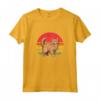 Laperm Gatto Tramonto Retrò - Design Vintage Maglietta per Amanti dei Gatti - Regalo Perfetto per Natale o Compleanni