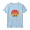 Laperm Gatto Tramonto Retrò - Design Vintage Maglietta per Amanti dei Gatti - Regalo Perfetto per Natale o Compleanni