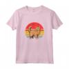 Laperm Gatto Tramonto Retrò - Design Vintage Maglietta per Amanti dei Gatti - Regalo Perfetto per Natale o Compleanni