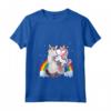 Donna Unicorn Riding LaPerm Gatto - Maglietta Arcobaleno per Bambini e Adulti - Ideale per Amanti degli Animali
