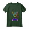 Donna Gaming LaPerm Cat Player Animal Video Gamer Lover Men Kids Maglietta con Collo a V - Unique Gamer Gift Idea for Cat Lovers