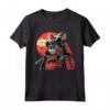 Samurai LaPerm Gatto Giapponese Kawaii Ninja Cat Maglietta - Design unico per gli amanti dei gatti e della cultura giapponese