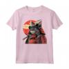 Samurai LaPerm Gatto Giapponese Kawaii Ninja Cat Maglietta - Design unico per gli amanti dei gatti e della cultura giapponese
