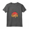 Laperm Gatto Tramonto Retro Design Vintage - Maglietta con Collo a V per Amanti dei Gatti - Regalo Perfetto per Natale o Compleanni