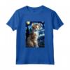 Laperm Cat Notte Stellata Pittura - Maglietta Regalo per Amanti dei Gatti Laperm - Ideale per Natale, Ringraziamento o Compleanni