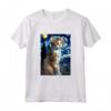 Laperm Cat Notte Stellata Pittura - Maglietta Regalo per Amanti dei Gatti Laperm - Ideale per Natale, Ringraziamento o Compleanni