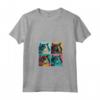 Donna LaPerm Cat Pop Art Design - Colorata Maglietta per Donne - Regalo Unico per Appassionati di Gatti - Ideale per Natale o Compleanni