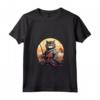 Donna Samurai Gatto Giapponese Kawaii Ninja LaPerm Cat Maglietta con Collo a V - Design Unico - Acquista Online