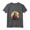 Donna Samurai Gatto Giapponese Kawaii Ninja LaPerm Cat Maglietta con Collo a V - Design Unico - Acquista Online