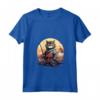 Donna Samurai Gatto Giapponese Kawaii Ninja LaPerm Cat Maglietta con Collo a V - Design Unico - Acquista Online