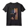 LaPerm Silhouette Bandiera Americana 4 Luglio Maglietta - Abbigliamento Patriottico per Tutta la Famiglia - Ideale per il Giorno dell'Indipendenza