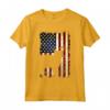 LaPerm Silhouette Bandiera Americana 4 Luglio Maglietta - Abbigliamento Patriottico per Tutta la Famiglia - Ideale per il Giorno dell'Indipendenza