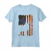 LaPerm Silhouette Bandiera Americana 4 Luglio Maglietta - Abbigliamento Patriottico per Tutta la Famiglia - Ideale per il Giorno dell'Indipendenza