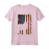 LaPerm Silhouette Bandiera Americana 4 Luglio Maglietta - Abbigliamento Patriottico per Tutta la Famiglia - Ideale per il Giorno dell'Indipendenza
