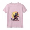 Donna Samurai Gatto Giapponese Kawaii Ninja LaPerm Cat Maglietta con Collo a V - Design Vivido per Appassionati di Gatti e Ninja