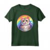 Laperm - Gatto carino arcobaleno Kawaii colorato design Maglietta - Ideale per gli Amanti dei Gatti Laperm