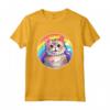 Laperm - Gatto carino arcobaleno Kawaii colorato design Maglietta - Ideale per gli Amanti dei Gatti Laperm