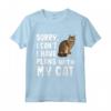 Scusa se non posso avere piani con il mio Gatto LaPerm - Maglietta Divertente per Amanti dei Gatti - Regalo Ideale per Amici e Familiari