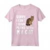 Scusa se non posso avere piani con il mio Gatto LaPerm - Maglietta Divertente per Amanti dei Gatti - Regalo Ideale per Amici e Familiari