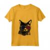Donna LaPerm Cat 4th Luglio America USA Bandiera Maglietta con Collo a V - Regalo per Proprietari di Gatti LaPerm - Ideale per Natale, Ringraziamento o Compleanni