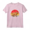 Laperm Cat Sunset Retro Vintage Design Mamma Papà Bambini Maglietta - Regalo per Amanti dei Gatti Laperm - Ideale per Natale, Ringraziamento o Compleanni