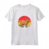 Laperm Cat Sunset Retro Vintage Design Mamma Papà Bambini Maglietta - Regalo per Amanti dei Gatti Laperm - Ideale per Natale, Ringraziamento o Compleanni