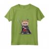 Donna Samurai LaPerm Gatto Giapponese Kawaii Ninja Cat Maglietta con Collo a V - Design Vivido e Intricato per Appassionati di Gatti e Cultura Giapponese