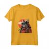 Donna Samurai LaPerm Gatto Giapponese Kawaii Ninja Cat Maglietta con Collo a V - Stile Unico e Misterioso per Amanti dei Gatti e della Cultura Giapponese