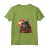 Donna Samurai LaPerm Gatto Giapponese Kawaii Ninja Cat Maglietta con Collo a V - Stile Unico e Misterioso per Amanti dei Gatti e della Cultura Giapponese