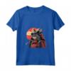 Donna Samurai LaPerm Gatto Giapponese Kawaii Ninja Cat Maglietta con Collo a V - Stile Unico e Misterioso per Amanti dei Gatti e della Cultura Giapponese
