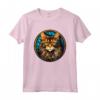 Laperm - Maglietta Gatto in Vetro Colorato - Design Unico e Artistico - Ideale come Regalo per Amanti dei Gatti
