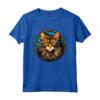 Laperm - Maglietta Gatto in Vetro Colorato - Design Unico e Artistico - Ideale come Regalo per Amanti dei Gatti