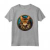 Laperm - Maglietta Gatto in Vetro Colorato - Design Unico e Artistico - Ideale come Regalo per Amanti dei Gatti
