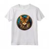 Laperm - Maglietta Gatto in Vetro Colorato - Design Unico e Artistico - Ideale come Regalo per Amanti dei Gatti