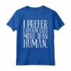 I Prefer Laperm Cats More Than Human Maglietta - Funny Laperm Cat Saying Tee - Ideal Laperm Cat Lover Gift