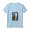 Laperm - Dipinto con Gatto Stellato, Mamma Papà Maglietta con Collo a V - Regalo Carino per Amanti dei Gatti Laperm - Ideale per Natale o Compleanno